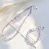 Conjunto de Pulsera y Collar de Amatrina Natural de Alta Calidad