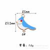 Color pájaro aleación gota de aceite accesorios de joyería DIY Urraca Oropéndola tordo pájaro pareja colgante pájaro auspicioso