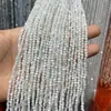 Corte cristal de mil caras cuentas sueltas 3 mm piedra natural pulida agujero recto cuentas sueltas para pulsera collar DIY en stock venta al por mayor