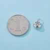 Prata S925 Caractere de Bênção Pingente Trava Gordinha Acessórios Corda de Mão Trançada Pulseira Colar Acessórios Exquisitos Feitos à Mão DIY
