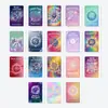 18 Cartões de Encorajamento de Relógio Psicodélico Coloridos com Estilo de Arte Fantasia e Mensagens Quentes Adequados para Companhia Diária e Interação Sensorial