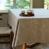 Mantel de Mesa de Café Clásico Vintage Inspirado en Zen de Color Sólido Rectangular Estilo Nórdico Algodón Lino Tela Inspirada en Zen Hecho a Medida Liso