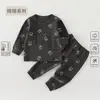Conjunto de Ropa de Algodón Puro para Niños de Otoño, Pijamas Separados para Niños y Niñas, Ropa Interior para Bebés de Clase A Sin Costuras, Ropa para el Hogar para Primavera