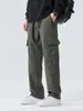 Ropa de Hombre Fengshe / Pantalones Cargo para Hombre Primavera y Otoño Paracaidista Pierna Recta Holgados Casuales 2026 Pantalones Largos Nuevos