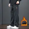 2026 Pantalones Deportivos Acolchados de Algodón para Hombre, Pantalones Casuales Gruesos con Forro Polar, Pantalones de Pana Otoño/Invierno para Hombre