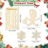 G Transfronterizo 2025 Amazon Nuevo Producto Duende Navideño Elfo Decoración Navideña de Madera Huella de Duende Juego de Siete Piezas