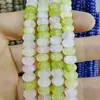 Cuentas de Ábaco Teñidas al Agua de 8x5 mm, Cuentas de Vidrio que No se Desvanecen, Cuentas Sueltas de Vidrio, Materiales para Joyería de Pulseras, Venta al por Mayor para Manualidades con Cuentas