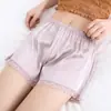 Shorts Holgados de Satén Imitación Seda Finos Anti-Exposición para Mujer, Encaje, Ropa de Casa para Dormir al por Mayor