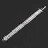 Joias de Moda Europeias e Americanas Mais Vendidas em Fronteira, Pulseira Minimalista Brilhante com Cravação de Diamantes de Nicho, Acessório Elegante e de Alto Padrão para Noivas