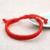 Año de nacimiento cuerda roja cuerda de la suerte nudo de diamante ajustable tejido pulsera de regalo pareja pulsera de cuerda roja suministro directo de fábrica