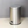 Contenedor de Basura de Acero Inoxidable de 5L con Pedal para Baño de Hotel Oficina Cubo de Basura con Pedal