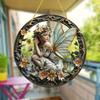 Disco Acrílico Creativo Transfronterizo Colgante Plano Sueño de Princesa Cuento de Hadas Belleza Imagen Atrapasol Decoración de Ventana Letrero Colgante para Porche