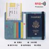 Porta-Passaporte Transfronteiriço com Logo Personalizado, Bolsa de Armazenamento de Passaporte Anti-Roubo em PU, Bolsa para Documentos, Capa Protetora de Passaporte Portátil