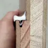 Juego de Tiras Selladoras para Puertas de Madera Maciza, Tira Selladora de Protección de Bordes Recubierta de PU, Tira Selladora de Bordes, Tira Reductora de Ruido, Tira de Cuero