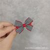 Horquilla para el pelo con lazo mini, adorable y bonita, con lunares y encaje a cuadros, para niños y estudiantes, con pinza para el flequillo y pinza de pico de pato.