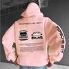 Comercio Exterior Venta Caliente Marca de Moda Nueva Manga Larga Hombro Estampado de LOGOTIPO de Coche Sudadera con Capucha Suéter de Forro Polar para Hombres y Mujeres Transfronterizo Europeo y Americano