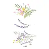 Nuevas pegatinas de tatuaje de flores pequeñas y frescas, pegatinas de tatuaje impermeables, se pueden configurar para mapa, directo de fábrica, nuevo, venta al por mayor
