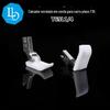 Seis calcadores de máquina de costura de ponto reto para máquina de costura de carro plano com canaleta T69L1/4 canaleta esquerda calcador de plástico T35 canaleta cordão de puxar cordão embutido barril 6mm