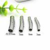 Acero de titanio hebilla de cuerda de cuero hebilla a presión de acero inoxidable hebilla de pulsera de cuerda de cuero hebilla de collar pulsera hebilla de collar de cuerda de cuero