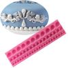 Molde de silicona con forma de concha para tartas, para decorar chocolates, arcilla ligera, para hornear