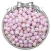 Cuentas de porcelana con halo de vidrio de 8 mm, cuentas redondas, pulsera de cuentas hecha a mano para bricolaje, collar, cuentas sueltas, accesorios de joyería, venta al por mayor