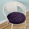 Cojín redondo de pana grueso, extraíble y lavable, cojín para silla de ratán, cojín redondo para taburete, cojín para silla, color sólido, antideslizante, entrega de fábrica