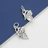 Joyas de Plata de Ley S925 Accesorios Colgantes Colgante de Mariposa de Plata Tailandesa Joyería Hecha a Mano DIY Accesorios de Materiales con Cuentas