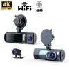 Grabadora de Conducción de Doble Grabación Transfronteriza Cámara Interna Frontal y Trasera 4K Imagen de Reversa 1080P Grabadora de Video en Bucle Wifi