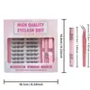 Kit de Cílios Postiços Transfronteiriço, Grande Capacidade, Cílios Postiços Lágrimas Azuis, Naturais e Imperceptíveis para Olhos Expressivos, Suaves e Fotogênicos
