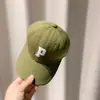 Boné de Baseball Simples Estilo Coreano para Crianças Tendência Meninos e Meninas 2-8 Anos Boné Estiloso com Letras Bico de Pato Tendência Aba Larga