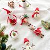 Colgantes pequeños creativos de fieltro navideño transfronterizo Fieltro de lana Muñeco de nieve navideño Anciano Alce Casita pequeña Adornos para árbol de Navidad
