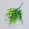 Eucalipto Jasmim Simulados Flores Artificiais de Plástico Lótus Pequeno Planta Verde Ramo de Flores Parede de Plantas Suprimentos de Jardinagem Flor Decorativa