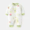 Mameluco Acolchado de Algodón para Bebé de 40g, Mameluco Sin Costuras de Otoño e Invierno, Traje de Gateo Delgado de Algodón Espesado para Niños