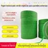 Fita de Mascaramento com Grade para Pintura de Pedra Real Artística para Paredes Externas, Fita de Mascaramento Verde para Separação de Cores, Papel de Alta Adesão para Pintura com Spray, Adesivo Fácil de Rasgar