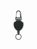 Chaveiro Retrátil Multifuncional Mosquetão para Exterior Anti-perda Corda de Aço Elástica Chaveiro Fivela para Pendurar Mochila