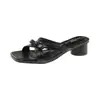 Elegantes sandalias pequeñas de estilo francés para mujer, nuevos zapatos de verano 2026 estilo hada para combinar con vestidos, sandalias de tacón grueso