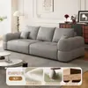 Sofá, estilo puff, cor creme, tecido chenille, sofá para apartamento pequeno, sofá de sala, adequado para imóveis de aluguel, sofá pequeno, apartamento, sofá de linha reta