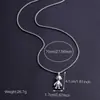 Collar Transfronterizo de Acero de Titanio Personalidad Femenina Colgante de Astronauta de Moda Marca Calle Hip Hop Estilo Frío Cadena para Clavícula Masculino