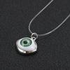 Collar con colgante de ojo de diablo con personalidad, cadena de clavícula de nicho para mujer, estilo tótem, con línea de pesca invisible transfronteriza europea y americana