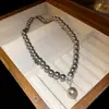 Collar de Perlas Perezosas Francés para Mujer Nicho Temperamento de Alta Gama Cadena para Clavícula Todo Fósforo Cadena para Suéter 2025 Nueva