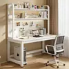 Mesa de Computador Mesa para Home Office Mesa de Quarto Mesa para Estudante Mesa Integrada com Painel Perfurado Armazenamento Simples Mesa de Estudo