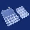 Caja de Almacenamiento de Plástico Transparente Desmontable de 12 Compartimentos, Organizador de Joyería, Caja de Almacenamiento con Tapa, Caja Compartimentada, Caja para Empaque de Piezas
