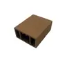 Productos de fábrica de origen madera ecológica cuadrada 50*40 madera plástico panel divisor techo porche madera ecológica cuadrada madera
