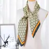 Estilo K Lenço Quadrado 90 Elegante Seda de Imitação Sarja Feminina Decorativo Lenço de Seda Feminino Toque de Seda DIY Lenço Fino de Seda