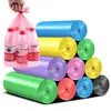 Bolsas de basura desechables grandes y gruesas para cocina del hogar, rollo de bolsas de plástico negro para dormitorio