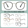 Armazón Retro para Gafas de Miopía Anti-Luz Azul para Mujer Nuevo Estilo K Ultra-Ligero Armazón Pequeño Redondo Aspecto Adelgazante Plano Armazón de Gafas Moderno