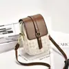 Bolsa pequena versátil prática de várias camadas para nicho, bolsa de ombro pequena feminina moderna e leve, bolsa de ombro, bolsa transversal