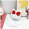 Nova Bolsa Infantil com Laço, Bolsa de Ombro, Bolsa Transversal Street Fashion, Porta-Moedas, Mini Bolsa para Meninas, Bolsa de Princesa