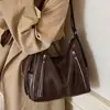 Estilo Coreano Normcore Versátil Cuero con Cera de Aceite Gran Capacidad Bolso de Hombro de Gama Alta para Viajes Diarios Bolso Cruzado Bolso de Mano Retro Transfronterizo