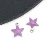 1 Pingente Estrela de Cinco Pontas Esmaltado Colorido com Gotejamento de Óleo em Aço Inoxidável, Galvanoplastia a Vácuo, Lado Duplo, Acessórios para Joias DIY